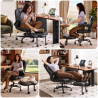 Pinmoco Adjustable Foot Rest for Office Chair, Under Desk Footrest, Black - Image 7