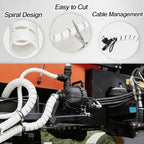 Pangda 25Ft Hydraulic Hose Protector 3/4 Inch Spiral Hose Wrap Cover Clear - Image 3
