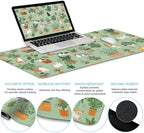 LIMKRIAN Cat Ergonomic Mouse Pad XXL Desk Mat Set, Green Desk Accessories - Image 3