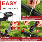 Geila Stainless Steel Cable Tie Gun Kit – 250pcs Metal Zip Ties with Adjustable Tensioning Tool, Heavy Duty Outdoor Fastening Set for Fencing, Exhaust Wrap, Gardening, Automotive - Image 5