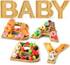 FillTouch 1 Set Baby Shower Letter Charcuterie Board, Wood Wood Tray by FillTouch