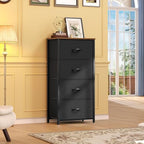 DWVO Dresser with 4 Drawers - Fabric Storage Tower - Image 4