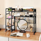 POWERSTONE Desktop Bookshelf for Monitors up to 32", Black - Image 7