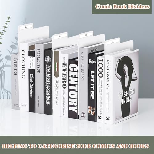 50 Pieces Comic Book Dividers with Tabs,Patient Divider Cards,Card Dividers Comic Book Boards for Storage Boxes 11.22 X 7.24 Inche - Image 4