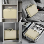 DocSafe Fireproof File Organizer with Lock, Hard-Shell Case Fireproof Document Box with 13 Pocket Accordion File Folder, Portable Home Office Travel Safe Storage for Important Documents Laptop Beige - Image 6