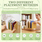 Novabright Bamboo Wooden File Magazine with Handle Holder Desk Organizer - Image 5
