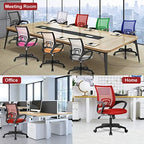 BestOffice Ergonomic Office Chair | Mid-Back Swivel Desk Chair | Red - Image 5