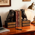 Dosker Owl Decorative Book Ends for Shelves (Black) - Image 6