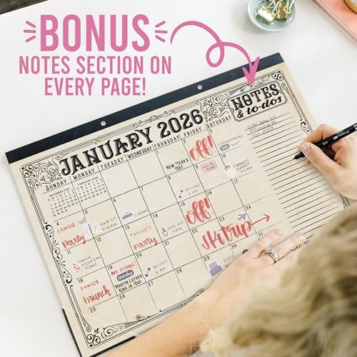 Large Teacher Desk Calendar 2026-2027 - Desktop Calendar 2026 - Image 7
