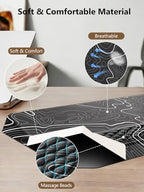 2-in-1 Ergonomic Keyboard Stand with Wrist Rest, Black Topographic - Image 6