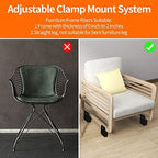 Furniture Risers 4 Inch with Adjustable Screw Clamp,4 Pack Beige - Image 3