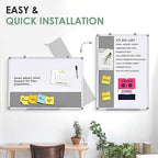 SWANCROWN Magnetic White Board and Bulletin Cork Board Combo 24 x 18 Inches - Image 4