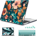 Mektron for 2026/2025/2024/2023 MacBook Air 15 INCH M5 A3448 /M4 A3241 /M3 A3114 /M2 A2941 Case, Printed Plastic Hard Shell Cover with 15.3" Liquid Retina Display Touch ID, Abstract Florals by Mektron