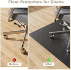 [Thickened to 2.0mm] 40"x 50" Office Chair Mat for Hardwood, Vinyl Computer Floor Mat, Anti-Slip Desk Mats for Hardwood, Easy to Clean Office Chair Floor Protector, Durable Rolling Chair Mat - Image 3
