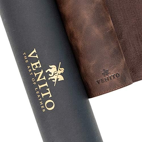 Venito Premium Leather Desk Pad Mat (36 X 19 inch) - Large Desk Mat for Keyboard and Mouse Home Office Accessories (Coffee Brown) - Image 6