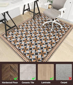 chakme Office Chair Mat for Hardwood Floor, 48"x36" Easy Glide Computer Desk Mat Protector for Rolling Chair Under Desk Rug Nonslip Backing, Machine Wash, (Plaid) - Image 3