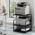 Fannova 23.6"x18.9"x30" Large Printer Stand with Adjustable Storage Shelf by Fannova