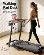 Adjustable Height Standing Desk for Walking Pad, Treadmill Desk with Wheels - Image 3
