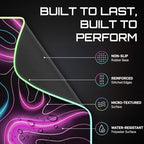 Gerlos RGB Gaming Mouse Pad, Large LED Desk Mat for Gamer, 31.5" x 11.8" - Image 4