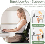 Lumbar Support Pillow for Recliner Chair/Accent Chair/Couch/Office Chair, Tufted Blended Corduroy Back Support Cushion for Elderly, Recliner Cushions for Back Rest, Pain Relief, Reading, Dark Green - Image 5