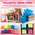 Sherr 100 Pcs Pop up Sticky Notes Bulk 3x3 Inch 56 Sheets/pad Refills Sticky Notes Bright Colors Self-Stick Note Pads Post Adhesive Memo for Students School Teacher Office Meeting, 20 Colors - Image 5