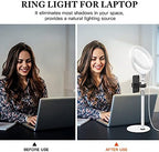 Zoom Lighting for Computer, 8 inch Ring Light with Stand for Desk - Image 3