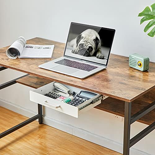 Gome Under Desk Pull-Out Drawer - Storage Organizer Office Mounted, Easy Slide-Out Pencil Drawer for Saving Space, Ideal for Sit-Stand Workstation - Image 6