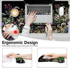 MOSISO Large Gaming Mouse Pad&Keyboard Wrist Rest Set, Black - Image 3