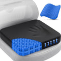 TushGuard Gel Seat Cushion for Long Sitting, Breathable Thick Patent Design by TushGuardSeatCushonsPillows