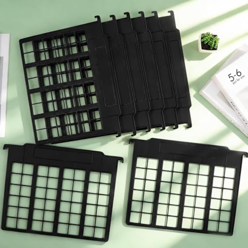 party greeting 8 Pack Black Hanging File Folder Dividers for Cabinets - Image 4