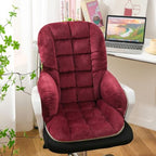 Office Chair Cushion Soft Dorm Desk Chair and Rocking Chair Cushion Non-Slip Seat Pad with Back for Kitchen Dining Chair by Unknown