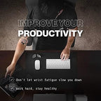DELTAHUB Carpio 2.0 - Left-Handed Truly Ergonomic Wrist Rest for Mouse, Carpal Tunnel Support, Pain Relief, Anti-Fatigue, Easy Glide, Sleek, Office Computer, Laptop, Gaming - Small, Black - Image 6