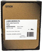 Epson LABELWORKS B224VTBYPX Bulk Vinyl Tape - Black on Yellow - 1" (24mm) - Image 3