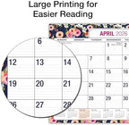 Desk PAD: 22" x 17" Large Print Desk Pad Calendar, APR 2026 - DEC 2027, 21 Months, (Small Navy Floral) - Image 3