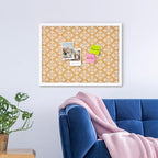 Decorative Cork Board for Walls, Bulletin Board with White Floral Print, White Framed Pin Board Vision Board for Office School Bedroom and Dorm Room with Pins, Screws(WH,4560,1pc) - Image 4