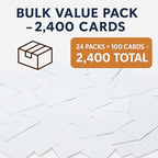 WritePads Index Cards Bulk, 2400 Flash Cards (24 Packs of 100), Wide Ruled Notecard, Blank Back Note Cards, Lined Flashcards for Studying School Home and Office, Made in USA (4x6) - Image 6