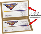 StoreSMART - Metallic Gold Folding Business Card Holders - 10 Pack - Polypropylene Plastic (RPP2915GD-10) - Image 5