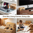 Cable Management Box, Large 13.4-Inch Cord Hider & Organizer Box - Image 4
