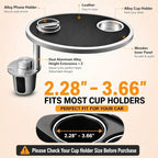 Car Desk for Laptop 360° Rotating Tesla Tray with Cup Holder Phone Stand - Image 4