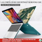 CISSOOK for MacBook Air 15 inch Case 2023 2024 2025 2026 Elegant Floral - Image 5