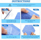 6.7 x 5.9 in 16 Pcs Hexagon Cork Board Tiles, Felt Pin Boards, Ocean - Image 5
