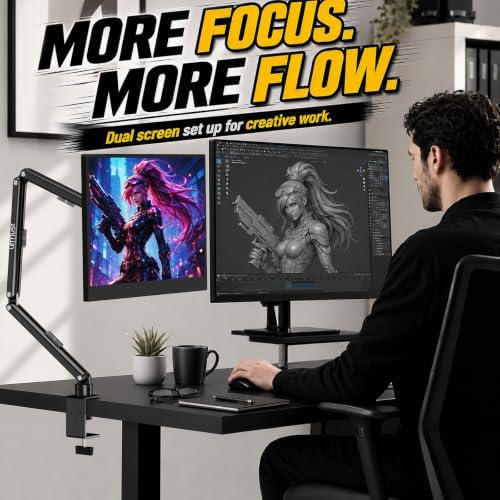 Urmust Magnetic Portable Monitor Stand, VESA & Magnetic 2-in-1 iPad Stand L - Image 3