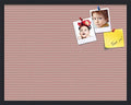 PinPix 28x22 inch Cork Bulletin Board. This Decorative Framed Pin Board Comes with Diamond Pattern in Pink and Beige Design and Satin Black. Ideal for Home, Office Decor or School (PinPix-290) by PinPixBulletinBoards