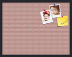 PinPix 28x22 inch Cork Bulletin Board. This Decorative Framed Pin Board Comes with Diamond Pattern in Pink and Beige Design and Satin Black. Ideal for Home, Office Decor or School (PinPix-290) by PinPixBulletinBoards