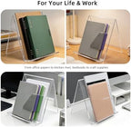 8.5x11 Clear Acrylic Book Stand Easel for Cookbook, Tablet & Vinyl - Image 4