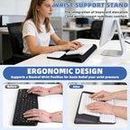 Keyboard Stand with Wrist Rest，Ergonomic Wrist Pad Memory Foam - Image 2