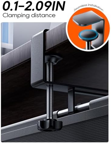 27" No Drill Under Desk Cable Management Tray (Black) - Image 6