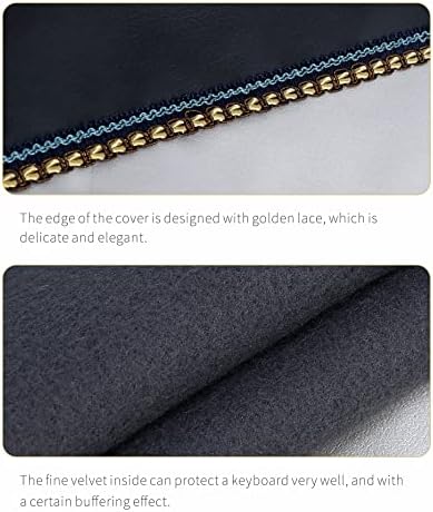 Piano 88 Keys Keyboard Dust Cover with Music Stand Opening of Zipper Design, Dust Proof Cover Compatible for Yamaha P35 P45 P48 P71 P85 P95 P105 P115 P125 Digital Pianos Keyboards - Image 6