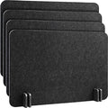 Fabbay 4 Pcs Acoustic Desk Divider, Desk Partition for Students, Black Gray by Fabbay