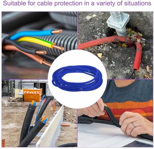 DMiotech 50ft Wire Loom Split Tubing 3/4 Inch(19.1mm) ID Blue - Image 6